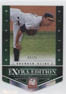 2012 Elite Extra Edition - [Base] - Status Emerald Die-Cut #155 - Branden Kline /25