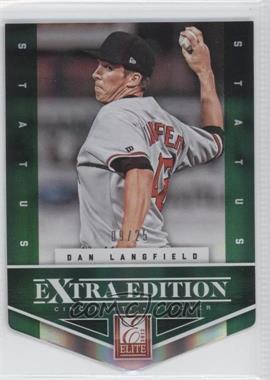 2012 Elite Extra Edition - [Base] - Status Emerald Die-Cut #173 - Dan Langfield /25