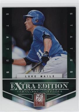 2012 Elite Extra Edition - [Base] - Status Emerald Die-Cut #198 - Luke Maile /25