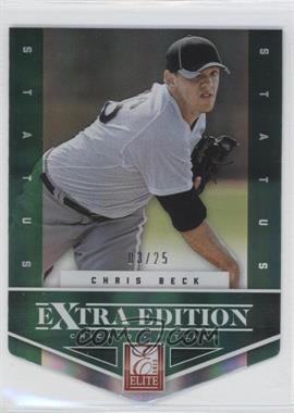 2012 Elite Extra Edition - [Base] - Status Emerald Die-Cut #28 - Chris Beck /25