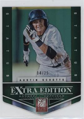 2012 Elite Extra Edition - [Base] - Status Emerald Die-Cut #35 - Austin Schotts /25