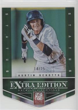 2012 Elite Extra Edition - [Base] - Status Emerald Die-Cut #35 - Austin Schotts /25