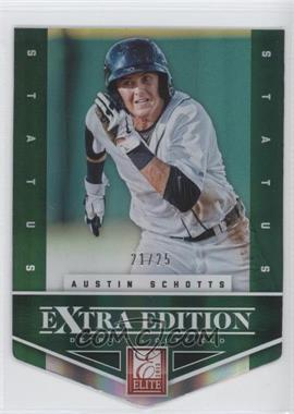 2012 Elite Extra Edition - [Base] - Status Emerald Die-Cut #35 - Austin Schotts /25