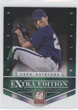 2012 Elite Extra Edition - [Base] - Status Emerald Die-Cut #41 - Zach Quintana /25
