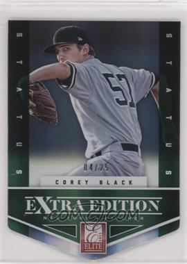 2012 Elite Extra Edition - [Base] - Status Emerald Die-Cut #54 - Corey Black /25