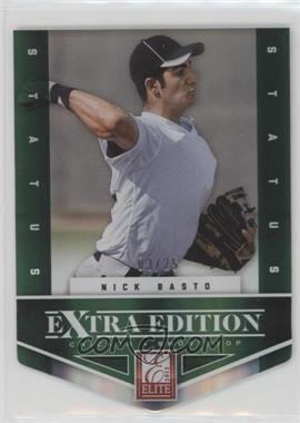 2012 Elite Extra Edition - [Base] - Status Emerald Die-Cut #57 - Nick Basto /25