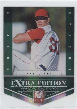 2012 Elite Extra Edition - [Base] - Status Emerald Die-Cut #6 - Pat Light /25