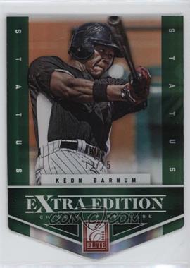 2012 Elite Extra Edition - [Base] - Status Emerald Die-Cut #7 - Keon Barnum /25