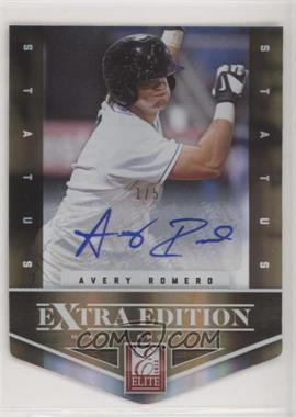 2012 Elite Extra Edition - [Base] - Status Gold Die-Cut Signatures #32 - Avery Romero /5