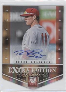 2012 Elite Extra Edition - [Base] - Status Gold Die-Cut Signatures #55 - Royce Bolinger /5