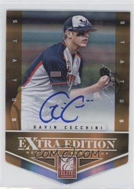 2012 Elite Extra Edition - [Base] - Status Orange Die-Cut Signatures #108 - Gavin Cecchini /10