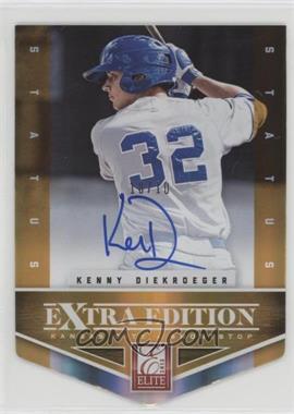 2012 Elite Extra Edition - [Base] - Status Orange Die-Cut Signatures #175 - Kenny Diekroeger /10