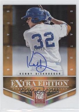2012 Elite Extra Edition - [Base] - Status Orange Die-Cut Signatures #175 - Kenny Diekroeger /10