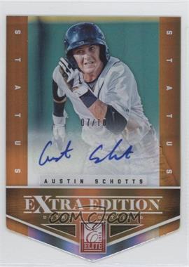 2012 Elite Extra Edition - [Base] - Status Orange Die-Cut Signatures #35 - Austin Schotts /10
