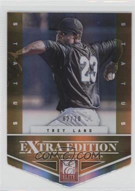 2012 Elite Extra Edition - [Base] - Status Orange Die-Cut #78 - Trey Lang /10