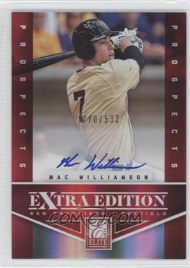 2012 Elite Extra Edition - [Base] #179 - Mac Williamson /533