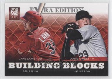 2012 Elite Extra Edition - Building Blocks Dual #11 - Aaron West, Jake Lamb