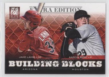 2012 Elite Extra Edition - Building Blocks Dual #11 - Aaron West, Jake Lamb