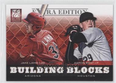 2012 Elite Extra Edition - Building Blocks Dual #11 - Aaron West, Jake Lamb