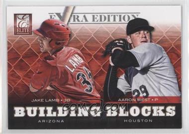 2012 Elite Extra Edition - Building Blocks Dual #11 - Aaron West, Jake Lamb