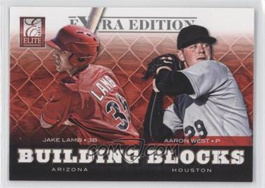 2012 Elite Extra Edition - Building Blocks Dual #11 - Aaron West, Jake Lamb