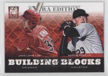 2012 Elite Extra Edition - Building Blocks Dual #11 - Aaron West, Jake Lamb