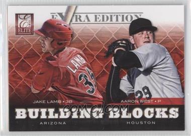 2012 Elite Extra Edition - Building Blocks Dual #11 - Aaron West, Jake Lamb