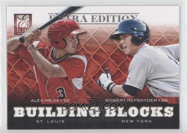 2012 Elite Extra Edition - Building Blocks Dual #6 - Alex Mejia, Robert Refsnyder