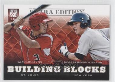 2012 Elite Extra Edition - Building Blocks Dual #6 - Alex Mejia, Robert Refsnyder