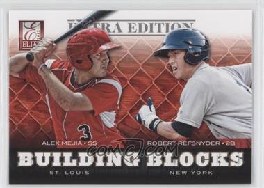 2012 Elite Extra Edition - Building Blocks Dual #6 - Alex Mejia, Robert Refsnyder