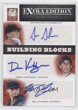 2012 Elite Extra Edition - Building Blocks Trio - Signatures #5 - Drew VerHagen, Will Clinard, Sam Selman /25