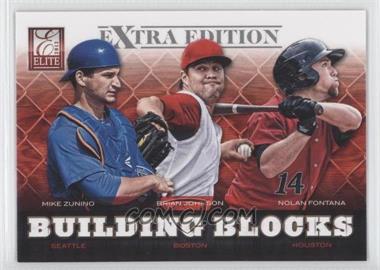 2012 Elite Extra Edition - Building Blocks Trio #4 - Nolan Fontana, Brian Johnson, Mike Zunino