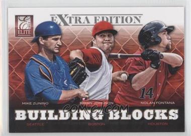 2012 Elite Extra Edition - Building Blocks Trio #4 - Nolan Fontana, Brian Johnson, Mike Zunino