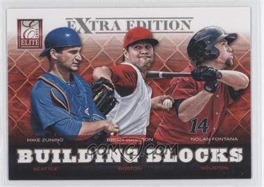 2012 Elite Extra Edition - Building Blocks Trio #4 - Nolan Fontana, Brian Johnson, Mike Zunino