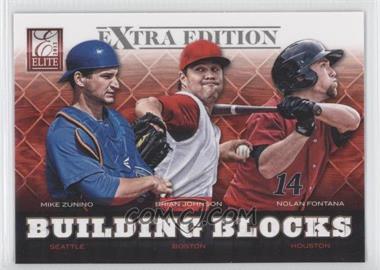 2012 Elite Extra Edition - Building Blocks Trio #4 - Nolan Fontana, Brian Johnson, Mike Zunino