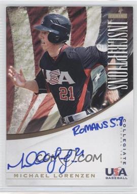 2012 Elite Extra Edition - Collegiate National Team Inscriptions #13 - Michael Lorenzen /10