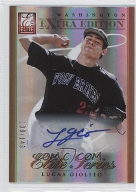 2012 Elite Extra Edition - Elite Series - Signatures #14 - Lucas Giolito /149