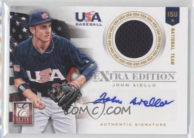 2012 Elite Extra Edition - USA Baseball 15U Team Jersey Signatures #1 - John Aiello /99
