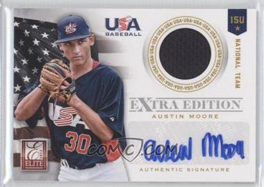2012 Elite Extra Edition - USA Baseball 15U Team Jersey Signatures #14 - Austin Moore /99