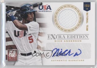 2012 Elite Extra Edition - USA Baseball 15U Team Jersey Signatures #2 - Nick Anderson /99