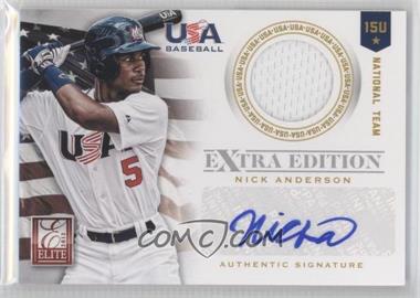 2012 Elite Extra Edition - USA Baseball 15U Team Jersey Signatures #2 - Nick Anderson /99