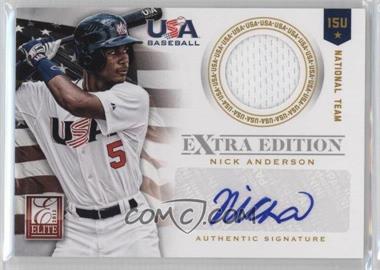 2012 Elite Extra Edition - USA Baseball 15U Team Jersey Signatures #2 - Nick Anderson /99