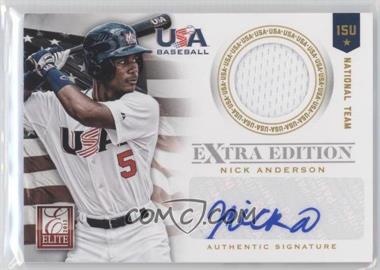 2012 Elite Extra Edition - USA Baseball 15U Team Jersey Signatures #2 - Nick Anderson /99