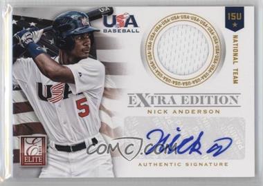 2012 Elite Extra Edition - USA Baseball 15U Team Jersey Signatures #2 - Nick Anderson /99