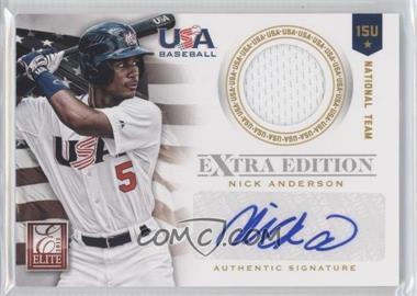 2012 Elite Extra Edition - USA Baseball 15U Team Jersey Signatures #2 - Nick Anderson /99