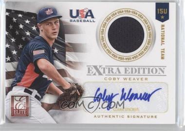 2012 Elite Extra Edition - USA Baseball 15U Team Jersey Signatures #20 - Coby Weaver /99