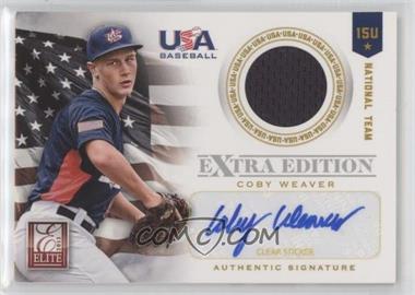 2012 Elite Extra Edition - USA Baseball 15U Team Jersey Signatures #20 - Coby Weaver /99