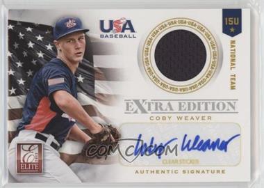 2012 Elite Extra Edition - USA Baseball 15U Team Jersey Signatures #20 - Coby Weaver /99