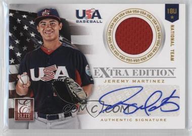 2012 Elite Extra Edition - USA Baseball 18U Team Jersey Signatures #11 - Jeremy Martinez /249