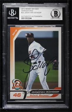 2012 Grandstand Bowie Baysox - [Base] #23 - Jonathan Schoop [BAS Authentic]